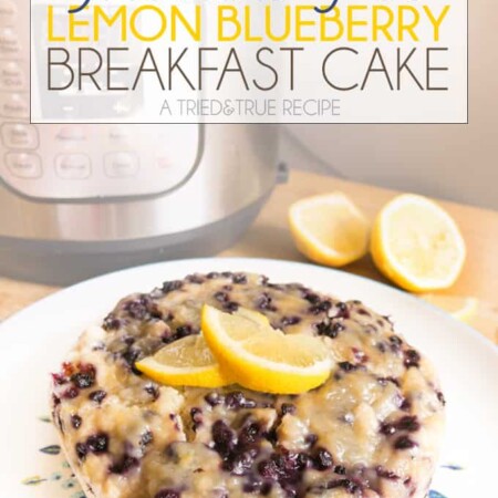 Add this easy Instant Pot Lemon Blueberry Cake to your next breakfast or brunch!