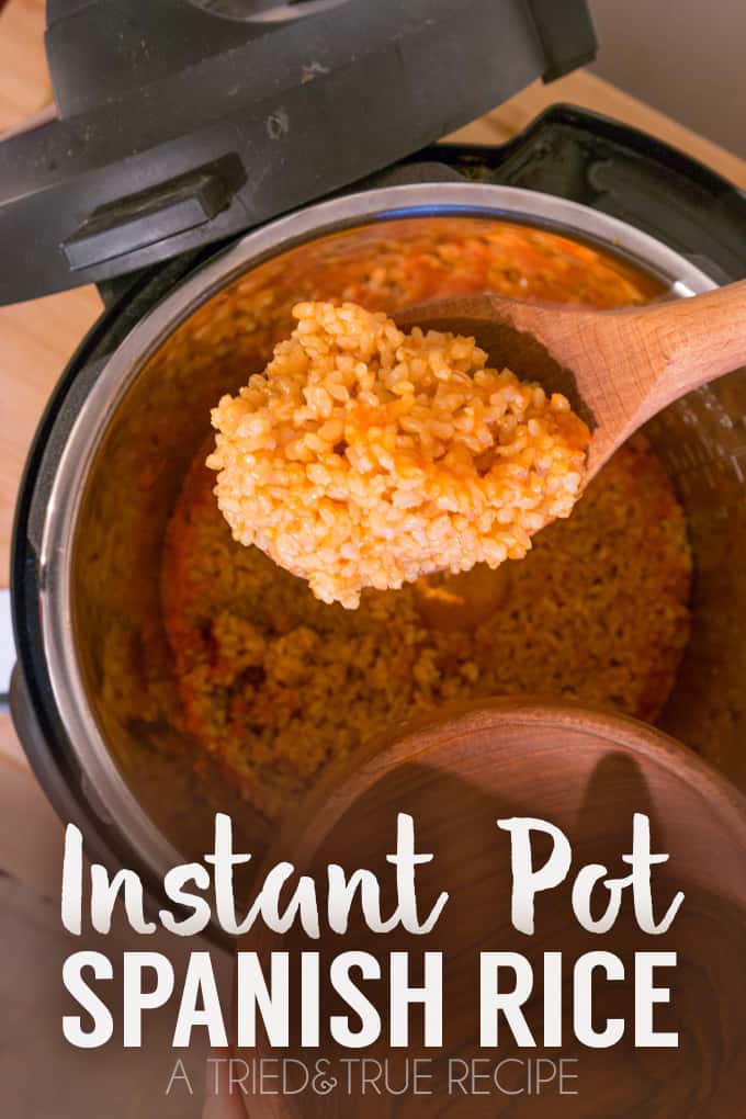 This Instant Pot Spanish Rice is super easy to throw together and enjoy!