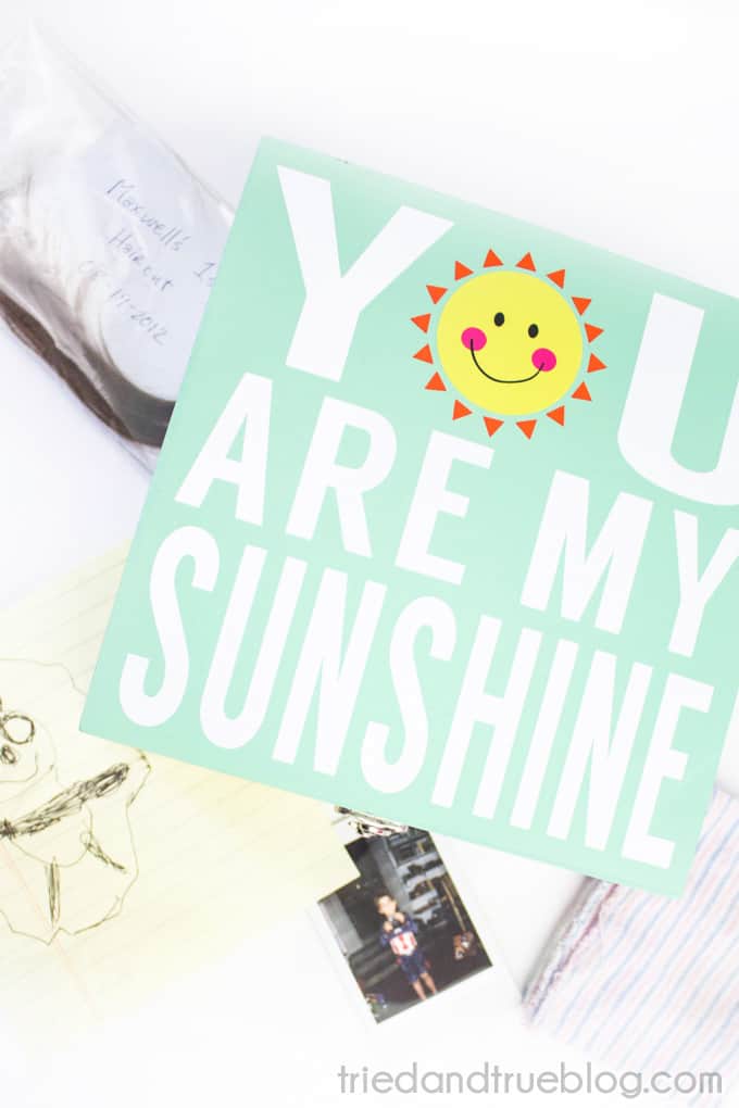 My Sunshine Memory Box - Great for kids!