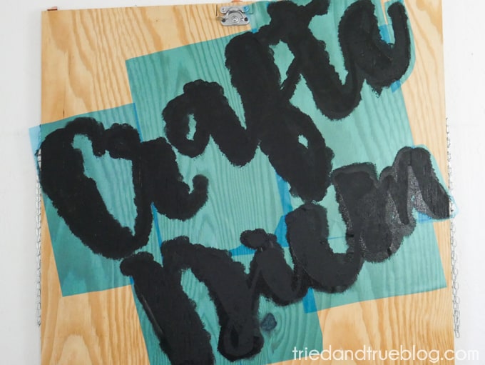 How to Make an XL Vinyl Stencil - Painted