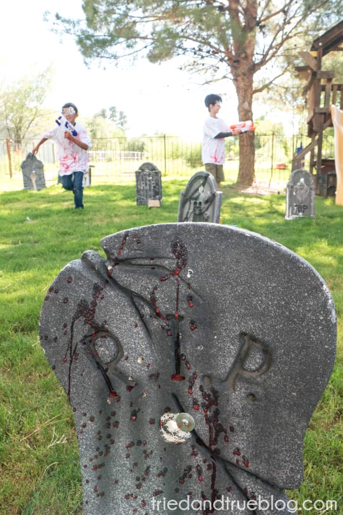 Halloween Zombie Party for Kids! - Gravestone