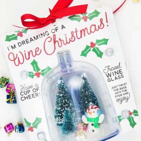 Easy Dollar Store Christmas Gift for Wine Lovers!