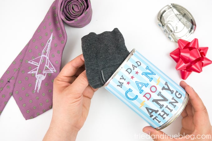 Adding socks to the Father's Day gift can