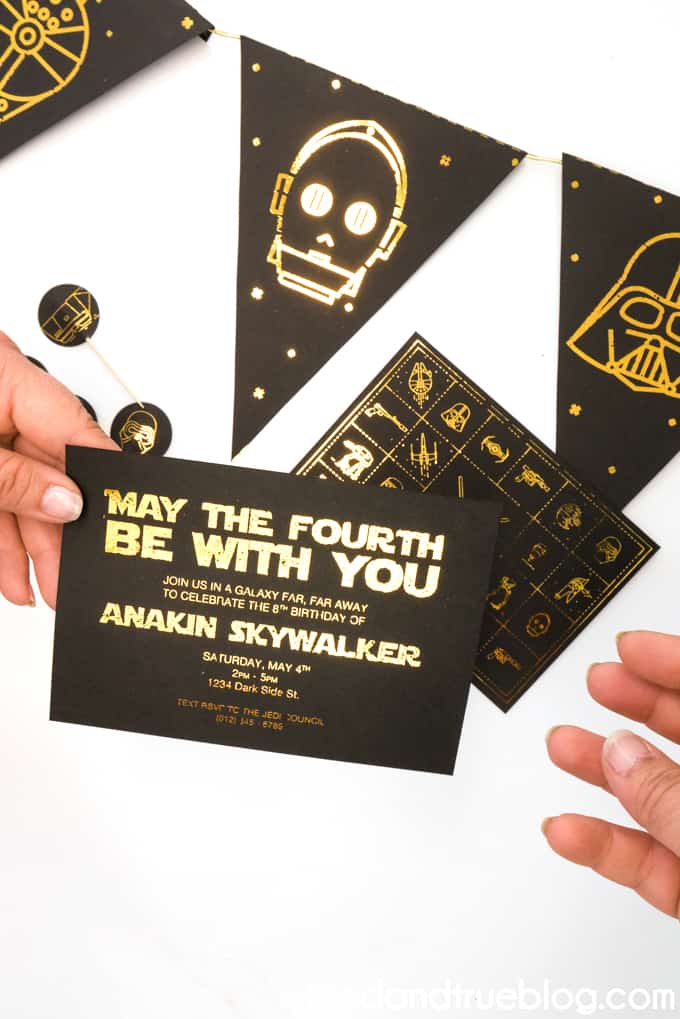 Giving the May the Fourth Star Wars Party invitation