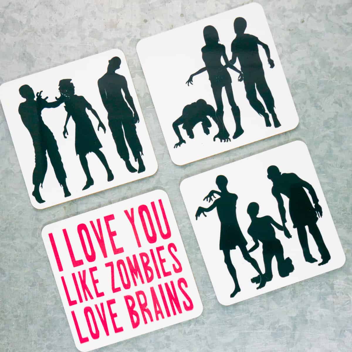 Zombie Onesies & Coasters with Cricut Infusible Ink