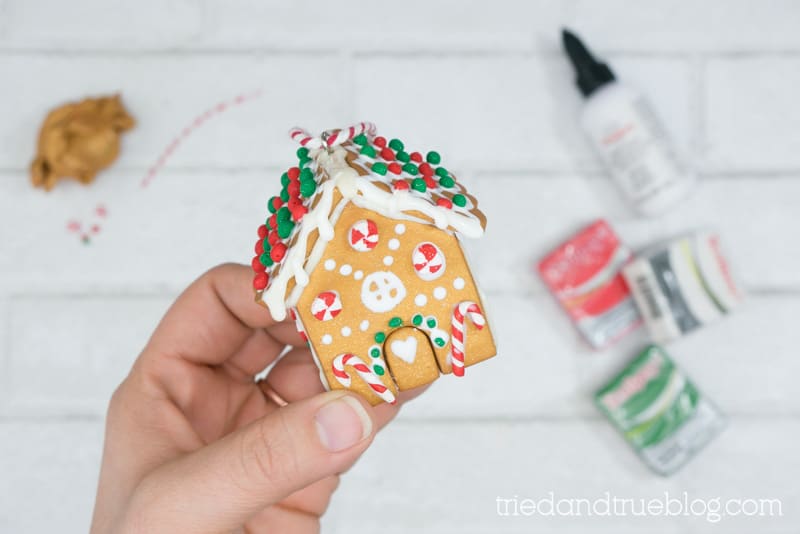 Finished Gingerbread House Ornament