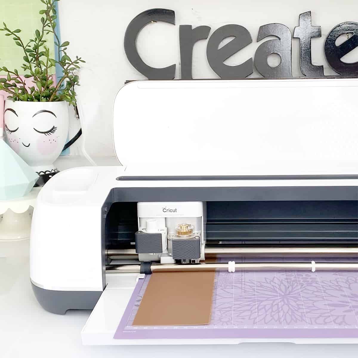 Close up of Cricut Maker machine.