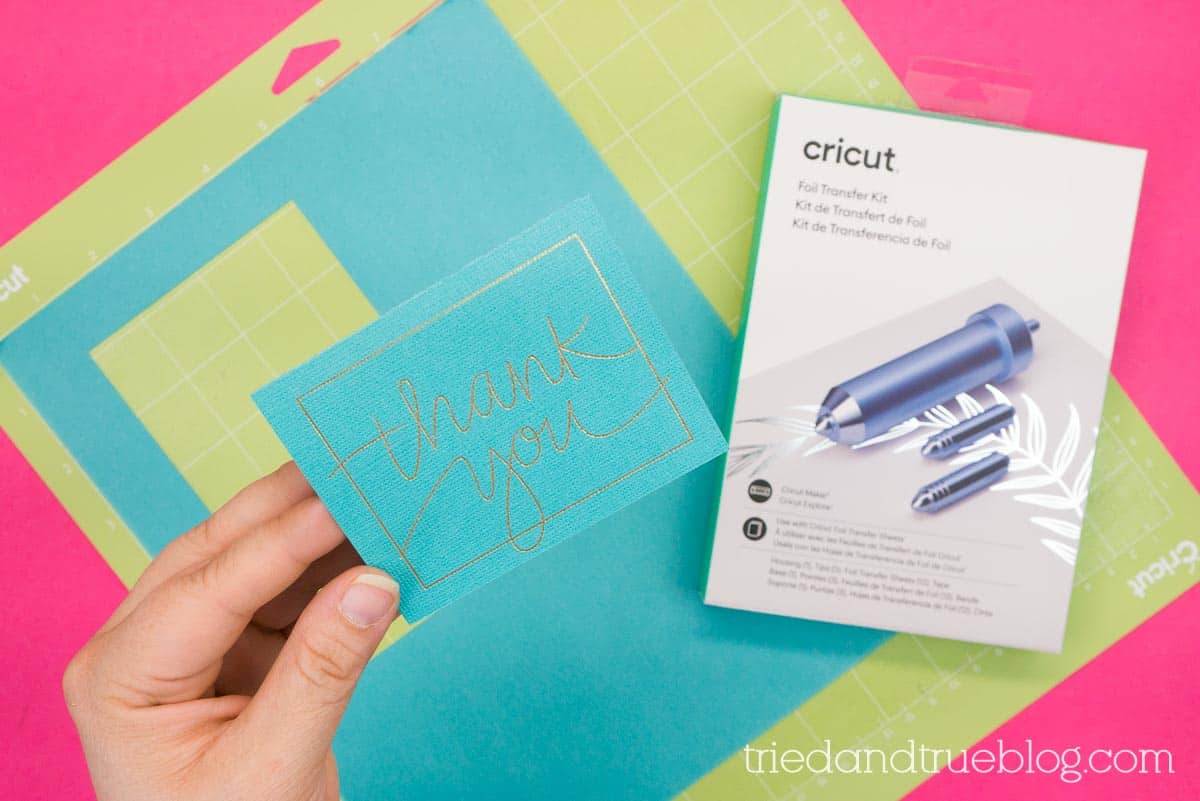 How to Use a Cricut Foil Transfer Kit - Creative Ramblings