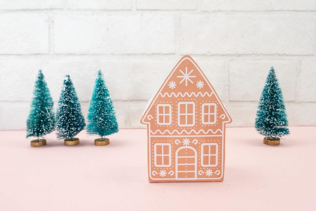 Gingerbread House Gift Box Free Printable - Tried & True Creative