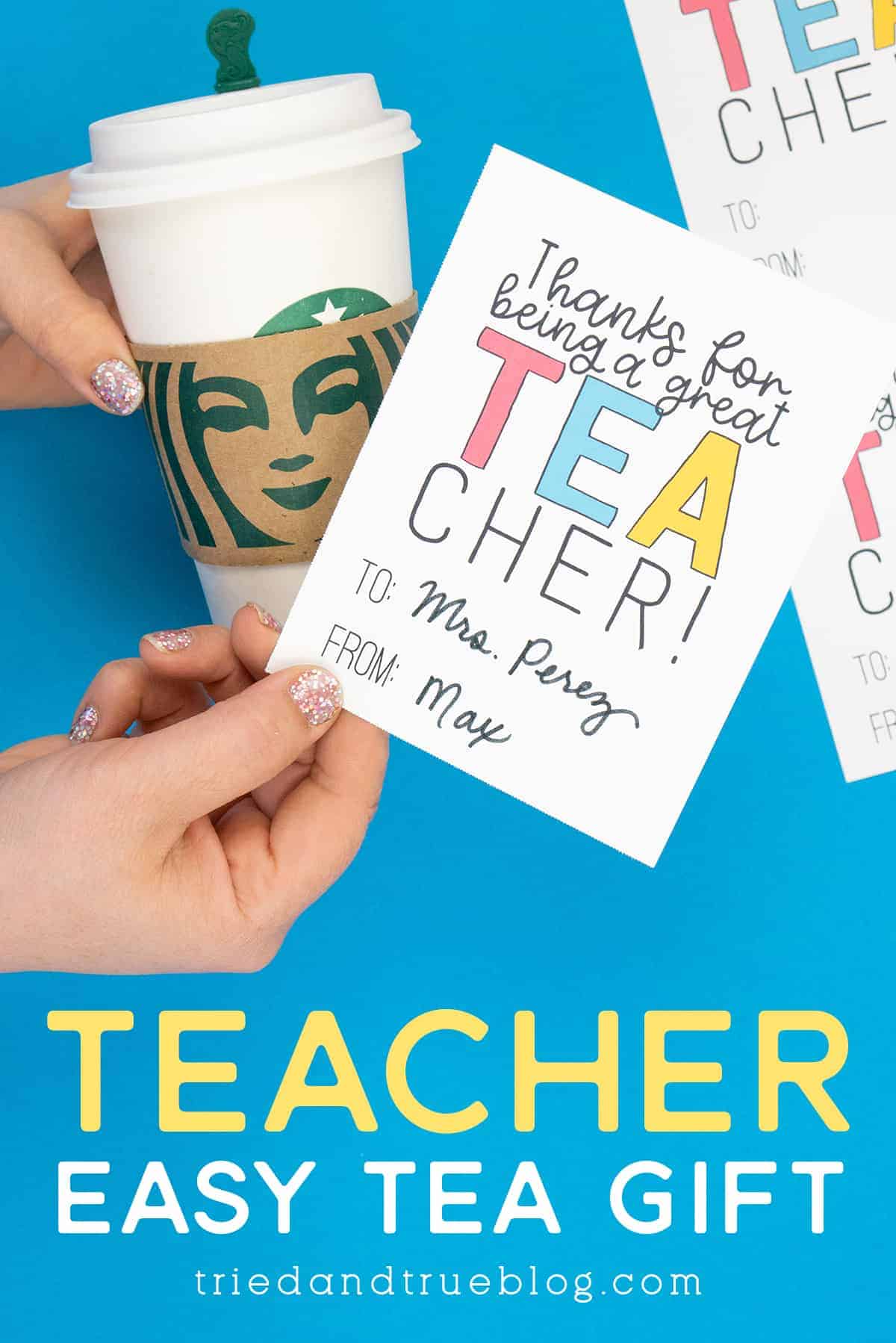 Teacher Appreciation Free Gift Tag Printable