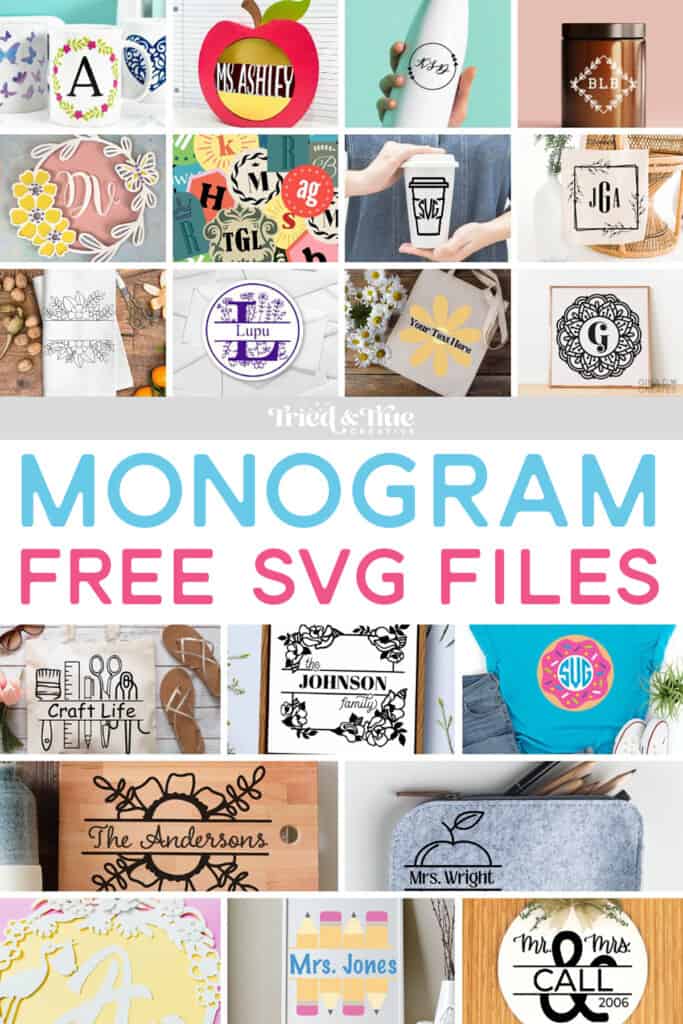 Fun Coffee Lovers Monogram Free SVG Files