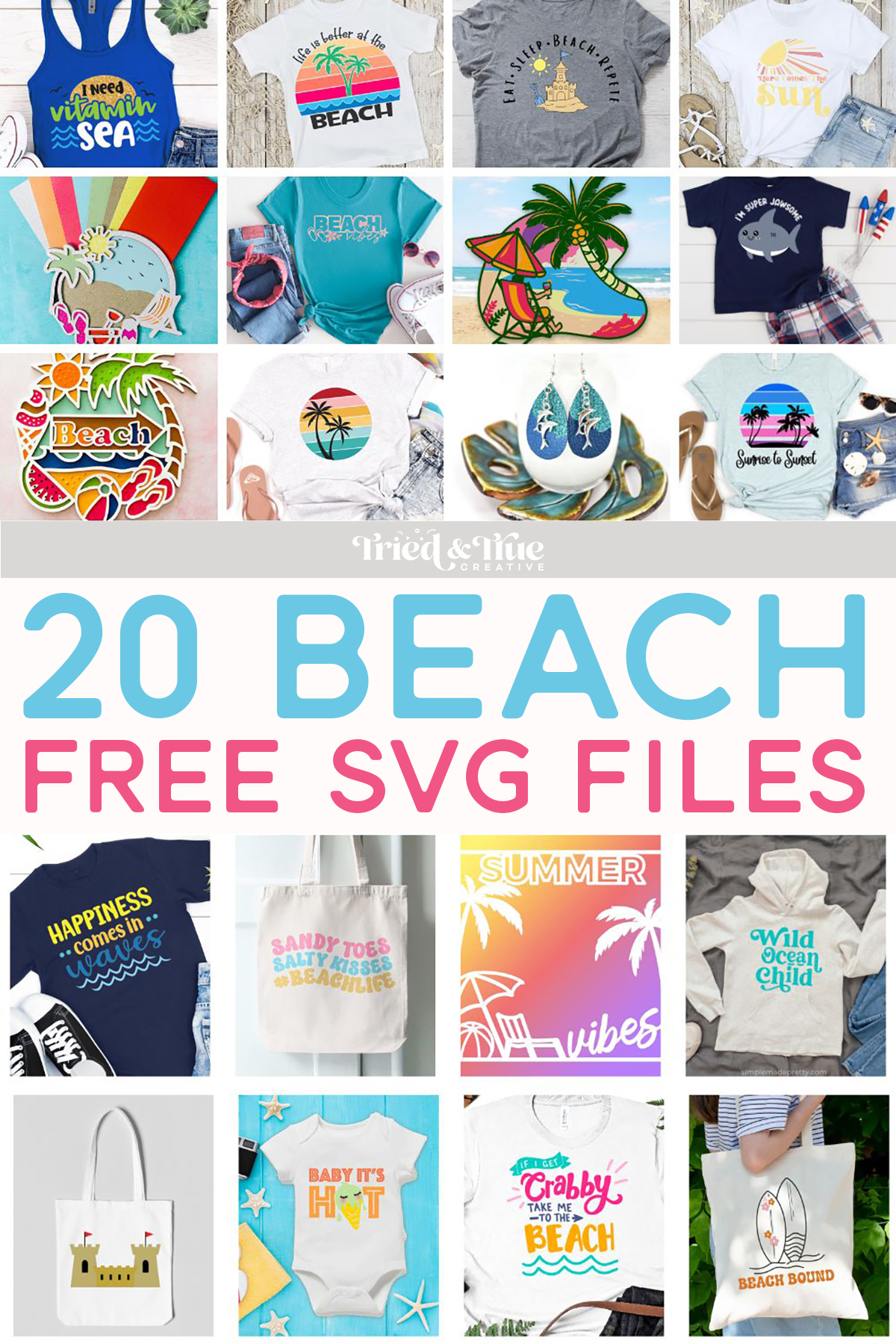 20 beach life free svg files