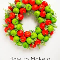 How to make a jacquard apple wreath.