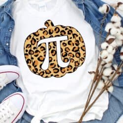 Leopard print pi t - shirt.